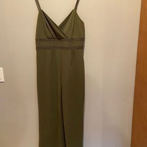 Olive green jump suit